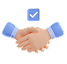 Handshake icon for spreading the word